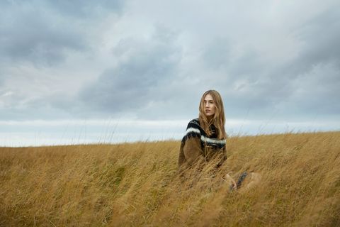 A woolen sweater inspired by Icelandic tradition from Farmers Market.