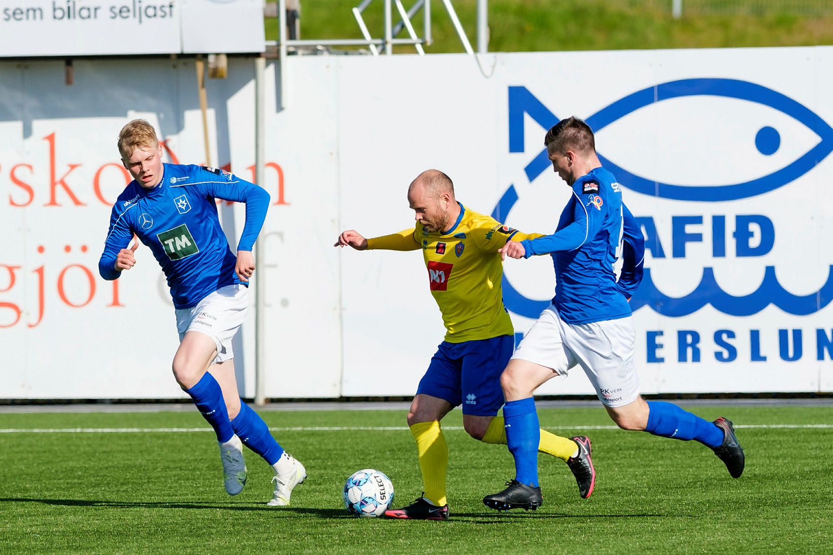 Steinþór Freyr Þorsteinsson í leik með KA gegn Stjörnunni sumarið …