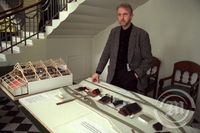 Örlygur Kristfinns. í Síldarminjasafninu í Siglufirði