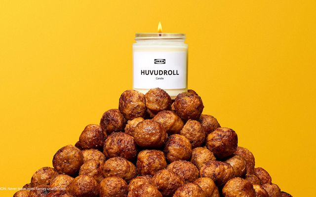 Kjötbollu-ilmkerti er það nýjasta frá IKEA.