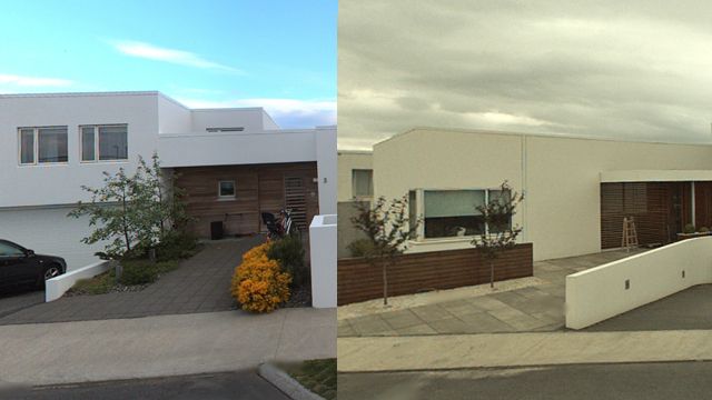 Kaldakur 5 og Kaldakur 7 í Garðabæ. Óttar Pálsson og Jakob Óskar Sigurðsson búa hlið …