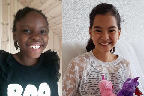 Mary, 8, and Hanyie, 11.