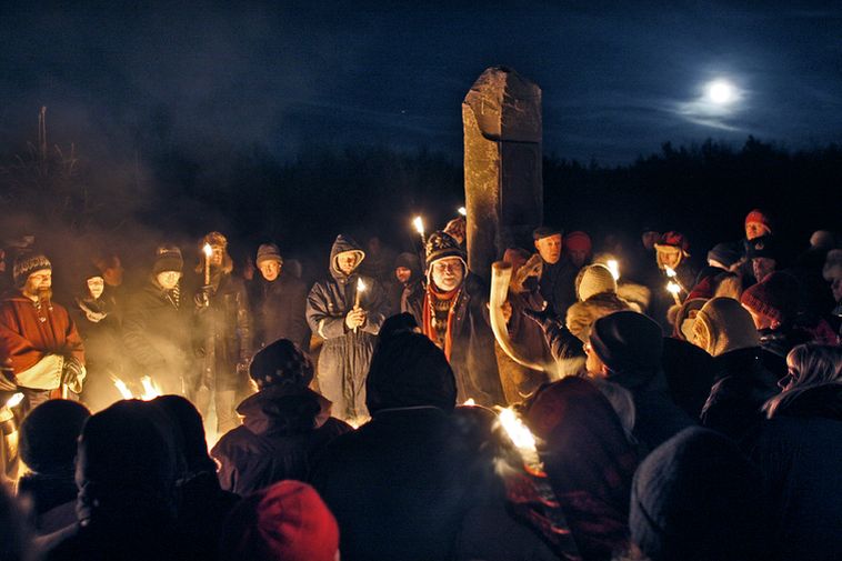 Pagan ritual at winter solstice Iceland Monitor