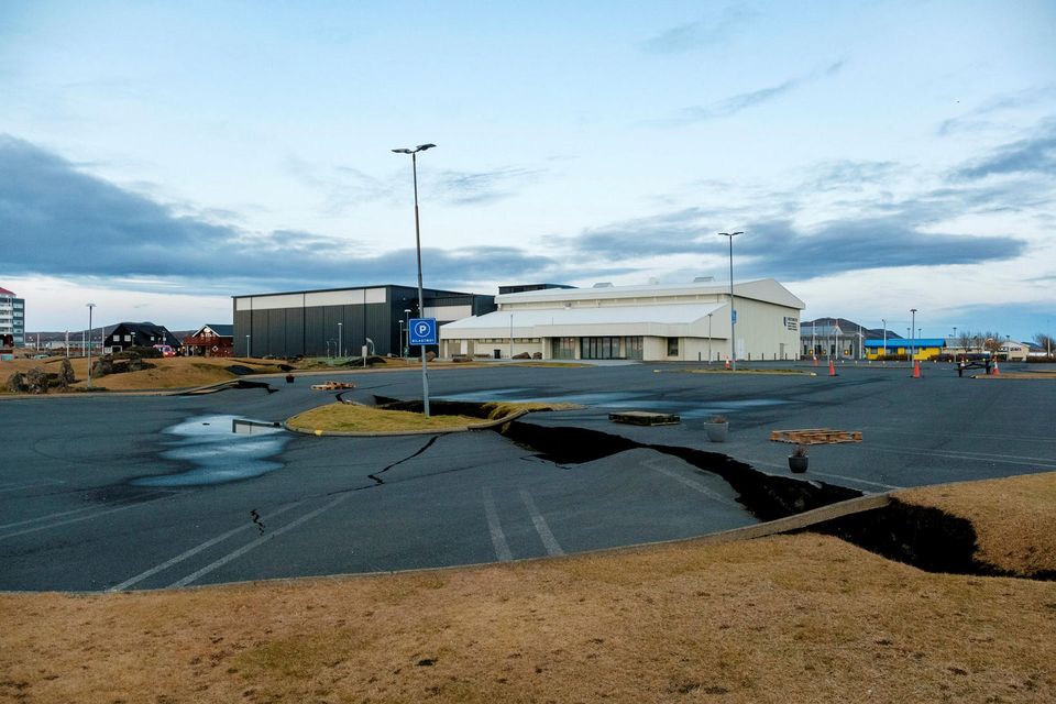 Frá Grindavík 17. nóvember.