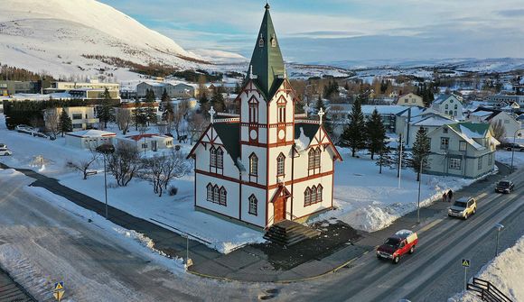 Taka upp atriði fyrir Óskarinn á Húsavík