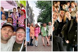 Starfsfólk Borgarleikhússins naut sín í Amsterdam.