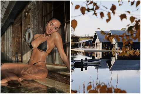 Arianna Ajtar fangaði 27 ára afmæli sínu í sveitinni.
