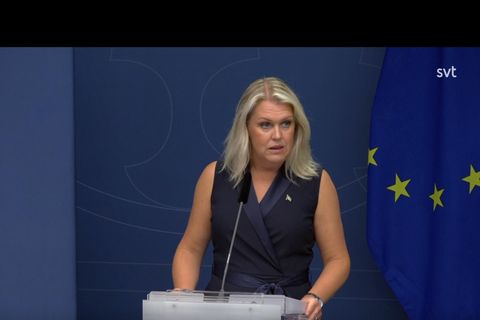 Sweden's Minister of Health Lena Hallengren.