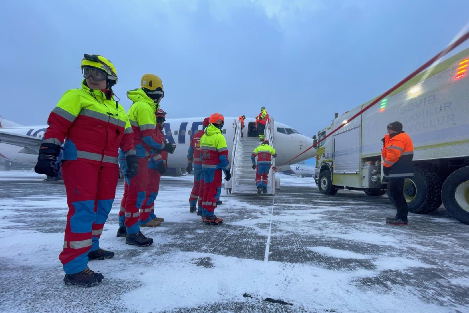 Frá aðgerðum Landsbjargar.