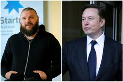 Haraldur Þorleifsson og Elon Musk.