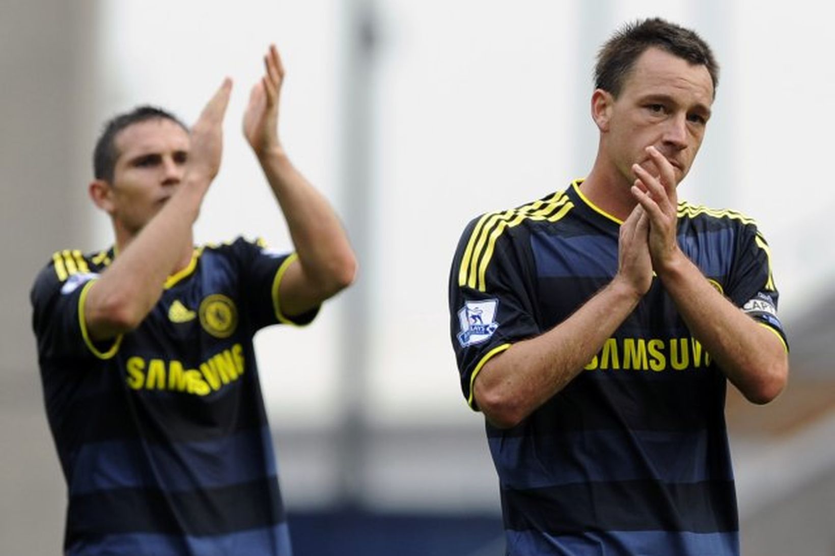 John Terry fyrirliði Chelsea ásamt Frank Lampard.