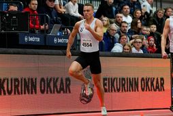 Kolbeinn Höður Gunnarsson kom fyrstur í mark í 60 metra hlaupi karla.