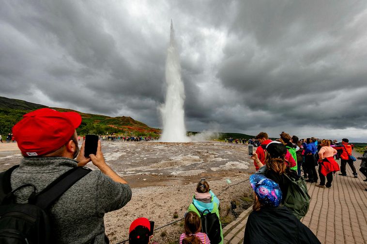 From the Geysir hotspring area.