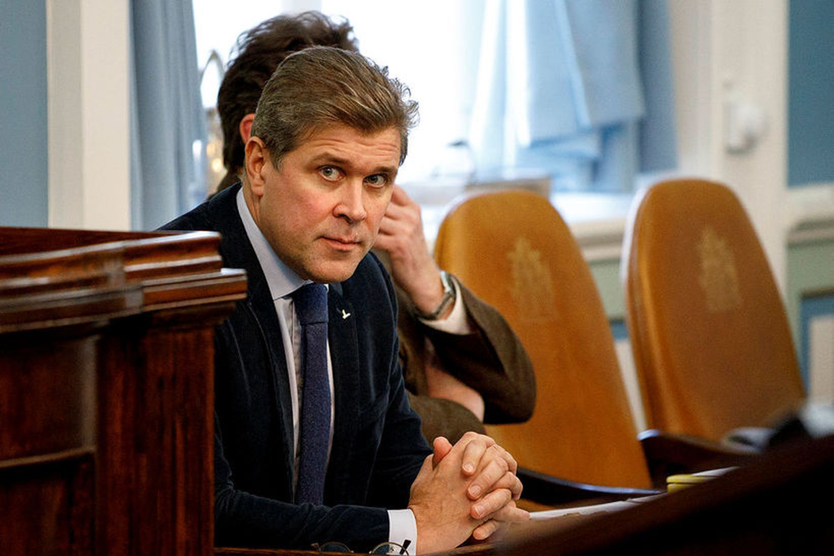 Bjarni Benediktsson er vitanlega ekki ánægður með fylgistapið.