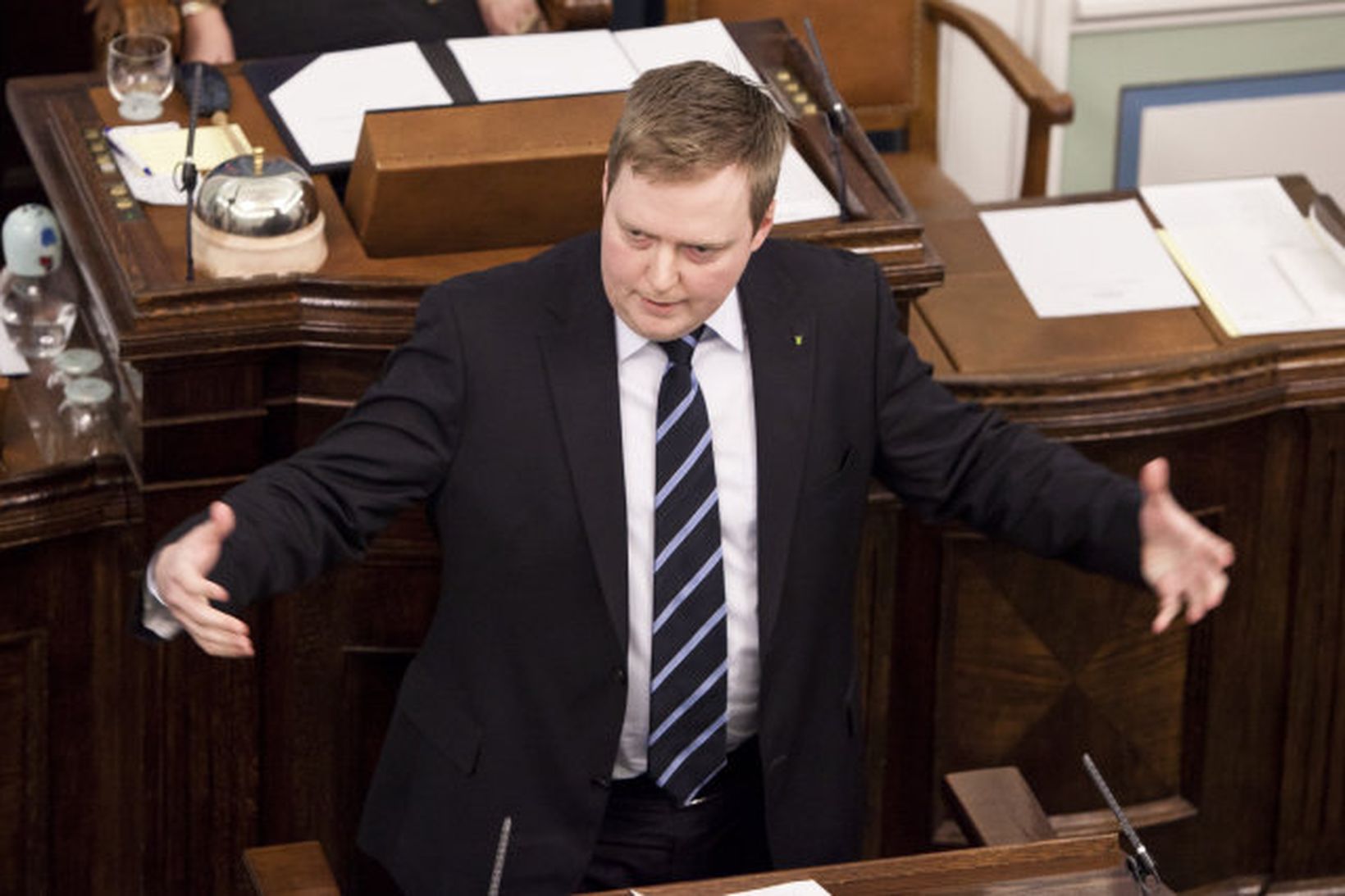 Sigmundur Davíð Gunnlaugsson, formaður Framsóknarflokksins.
