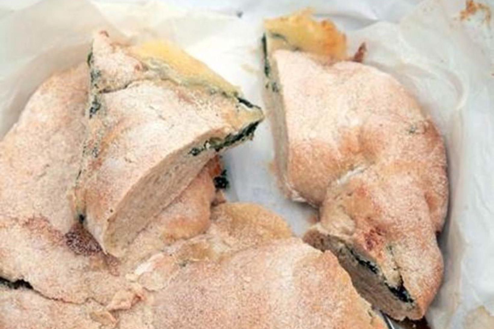 Ofsalega gott matbrauð með parmaskinku og mozzarella.
