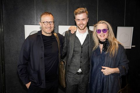 Andri Snær Magnason, Baldvin Hlynsson og Kristín Gunnlaugsdóttir.