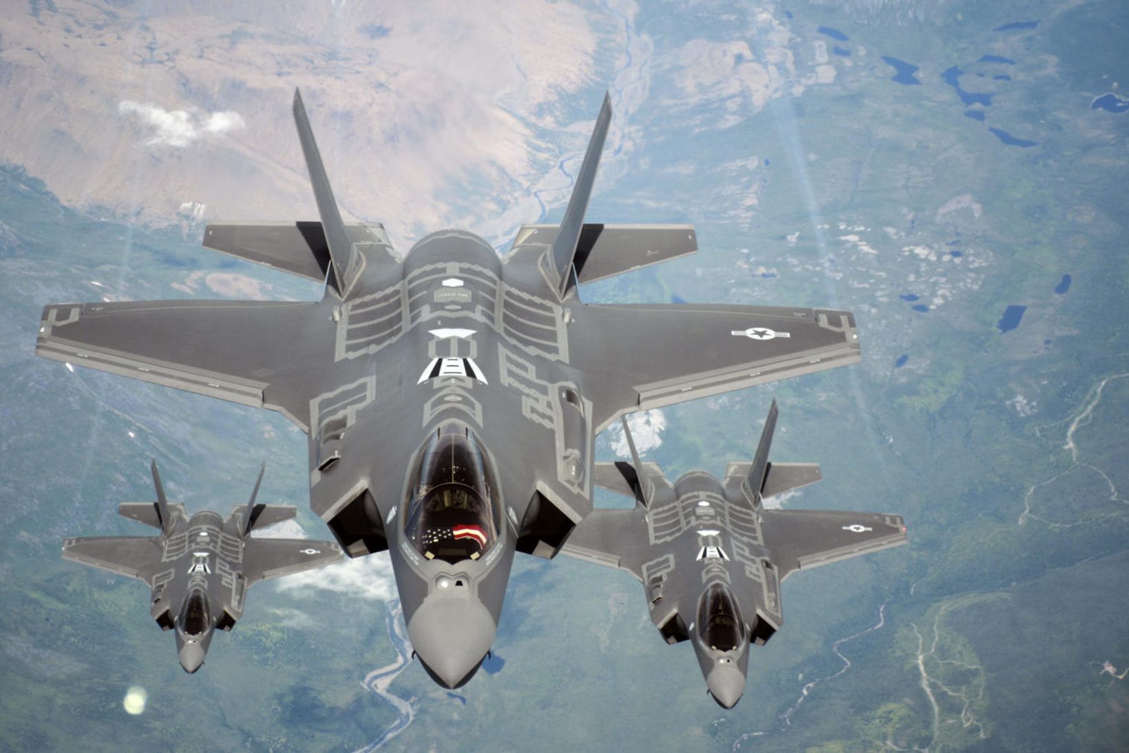 Bandarískar orrustuþotur af gerðinni F-35