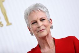 Jamie Lee Curtis á SAG-verðlaunahátíðinni í gær.