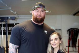 Hafþór Júlíus og Kelsey Henson.