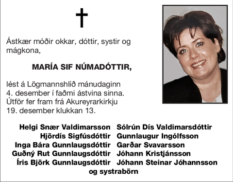 María Sif Númadóttir,