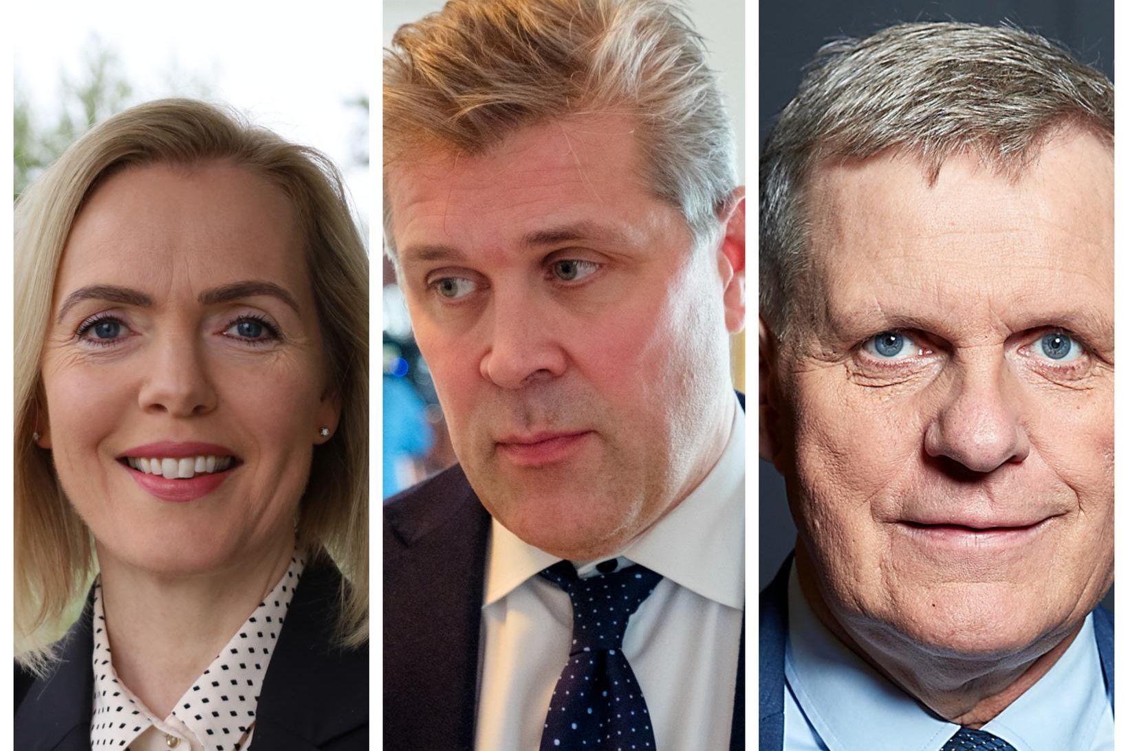 Guðrún Hafsteinsdóttir, Bjarni Benediktsson og Jón Gunnarsson.