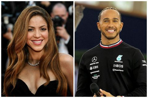 Shakira og Lewis Hamilton eru sögð vera að stinga saman nefjum.
