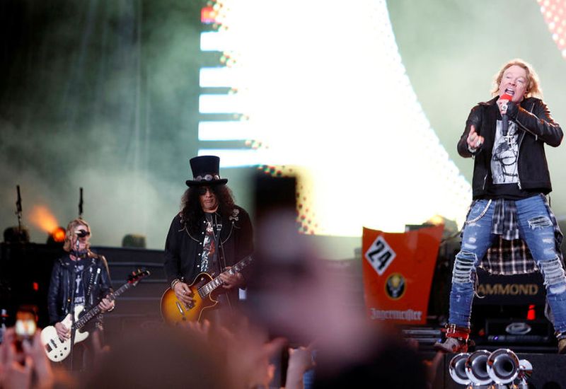 Guns N' Roses at Laugardalur Arena last night.
