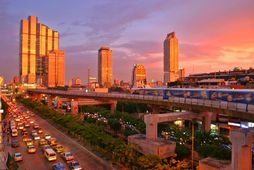 Fréttir berast af skotárás í Bangkok í Taílandi í morgun.