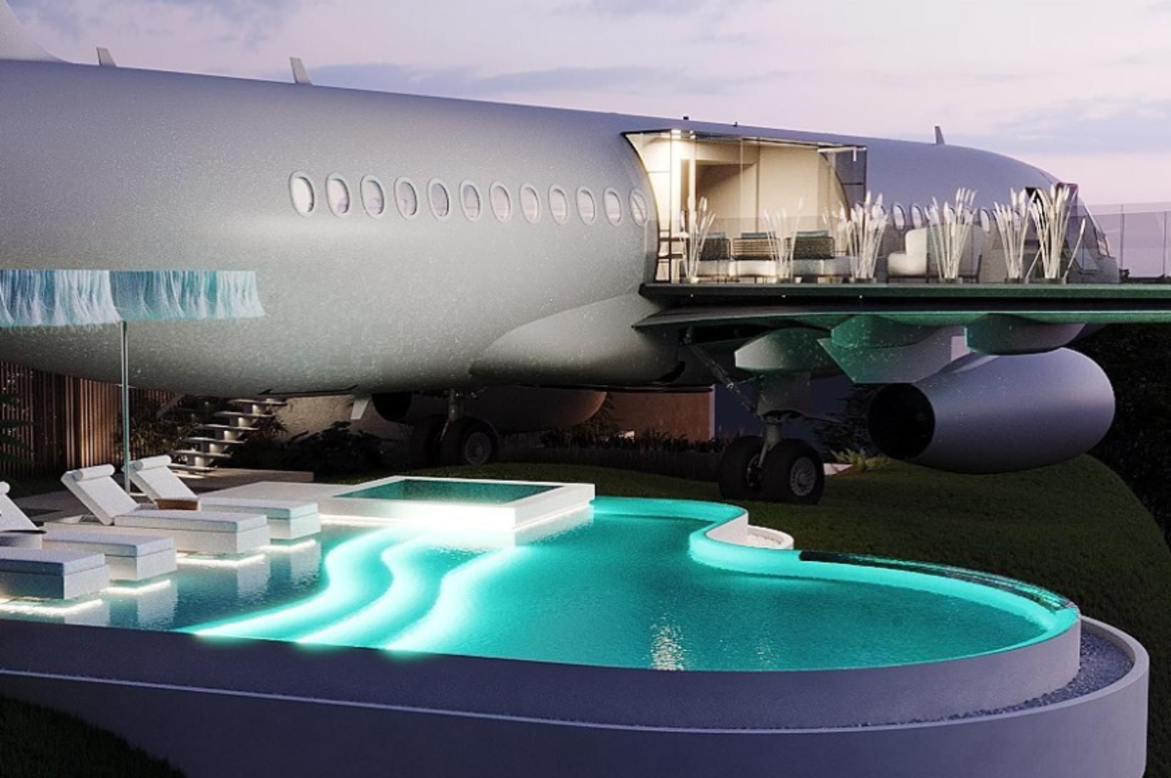 Boeing-737 breytt í lúxusvillu