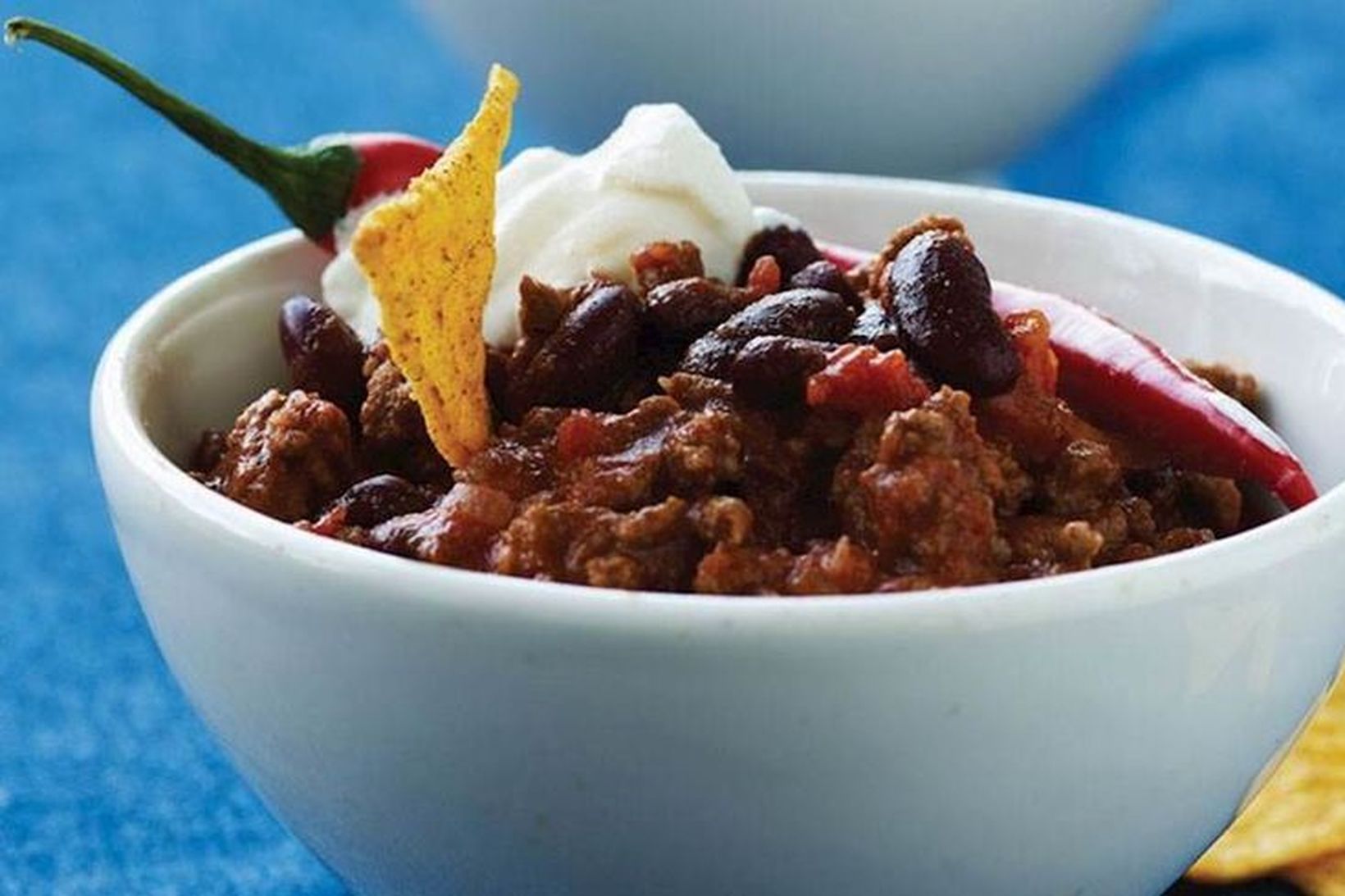 Chili con carne með tortilla-flögum á einungis 20 mínútum.