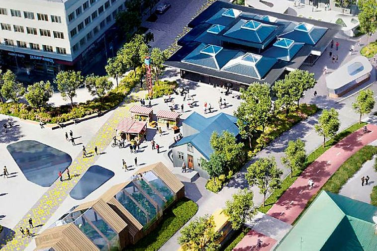 This is what Hlemmur square may look like in the future.