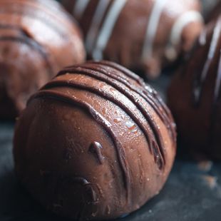 Hættulega góðar hnetusmjörs trufflur