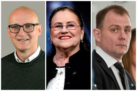 Volkspartei: Eyjólfur Ármannsson, Inga Sæland und Sigurjón Þórðarson