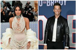 Kim Kardashian og Tom Brady mættu á galakvöld góðgerðarsamtakanna Reform Alliance síðastliðið laugardagskvöld.
