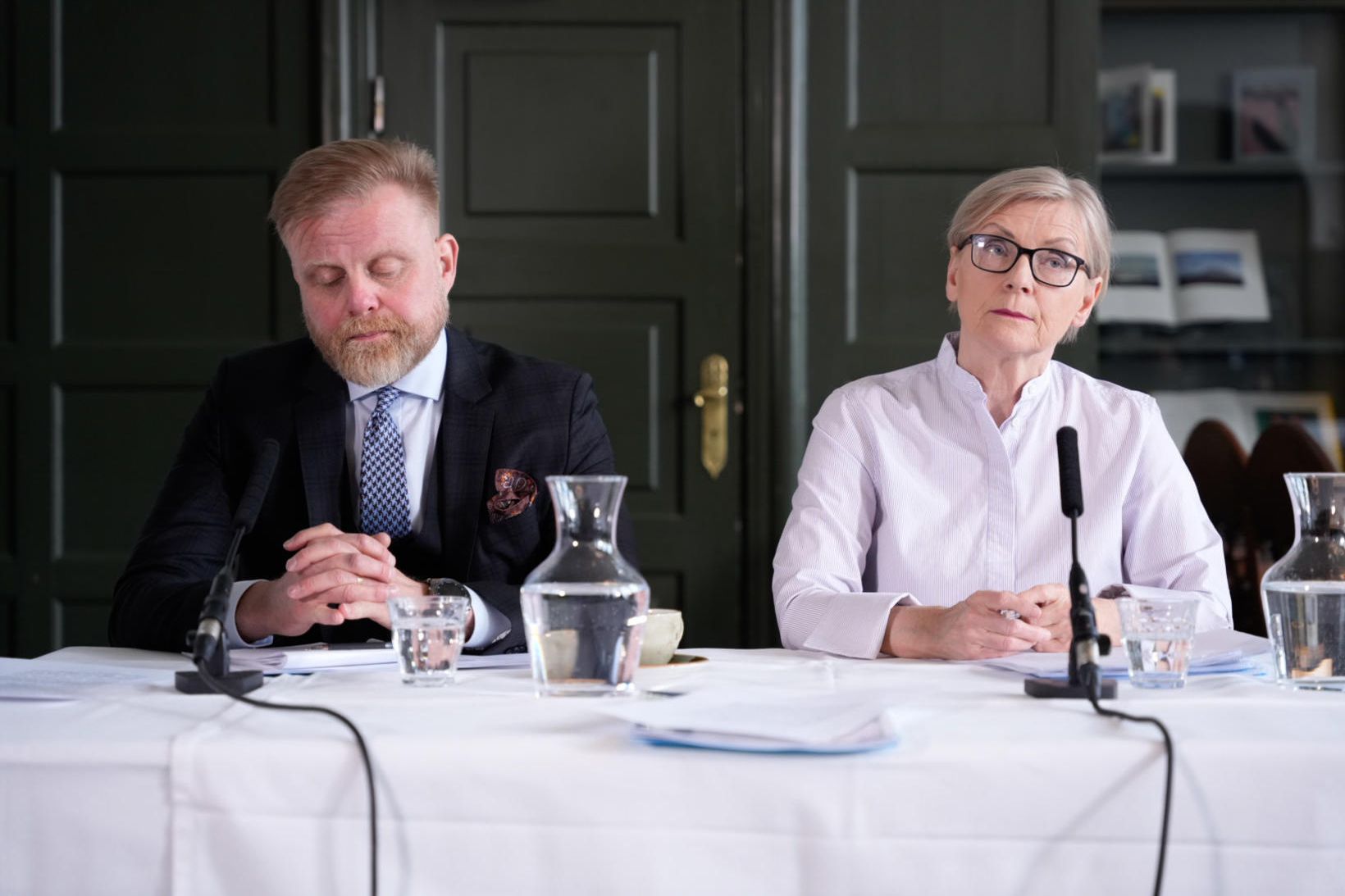 Ásgeir Jónsson seðlabankastjóri og Rannveig Sigurðardóttir, varaseðlabankastjóri peningastefnu.