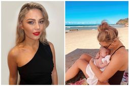 Leikkonan Sam Frost eignaðist sitt fyrsta barn fyrir rúmum tveimur mánuðum síðan.