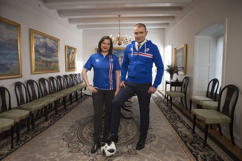 #TeamIceland, Team Iceland, Guðni Th. Jóhannesson and Eliza Reid.