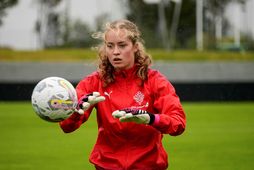 Fanney Inga Birkisdóttir á æfingu með íslenska A-landsliðinu.
