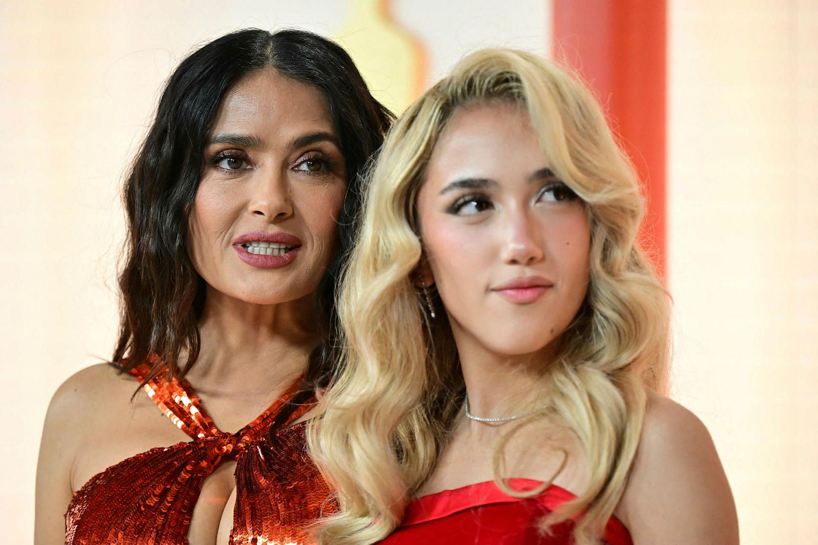 Mæðgurnar Salma Hayek og Valentina Pinault.