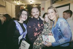 Eliza Reid ásamt Huldu Tölgyes og Þorsteini V. Einarssyni.