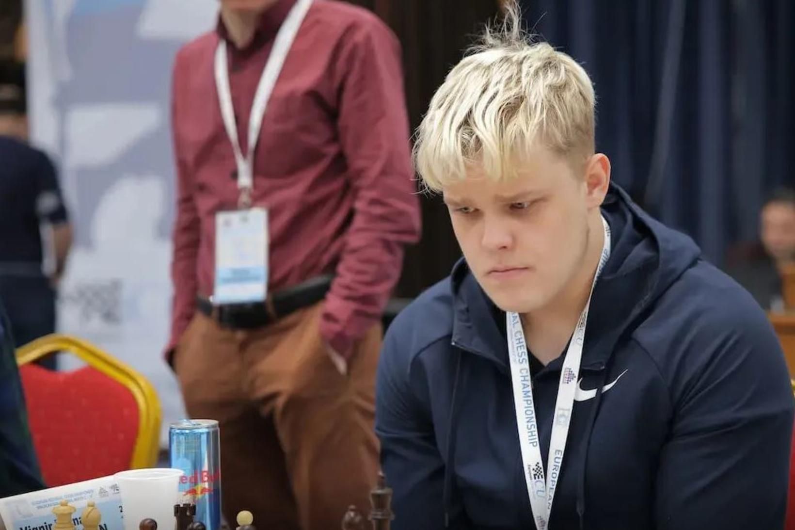 Vignir Vatnar Stefánsson við keppni á EM 2023 í Serbíu …