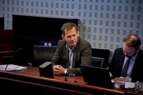Hreiðar Már Sigurðsson í Héraðsdómi Reykavíkur þegar málið var tekið þar fyrir árið 2019.