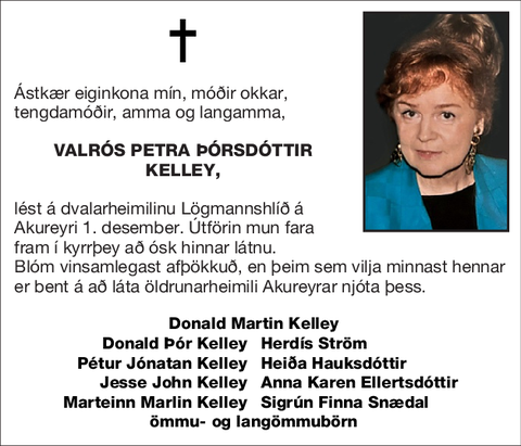 Valrós Petra Þórsdóttir Kelley,