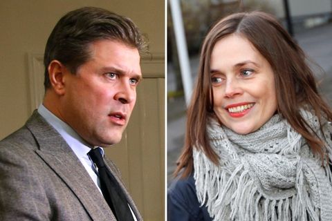 Bjarni Benediktsson and Katrín Jakobsdóttir.