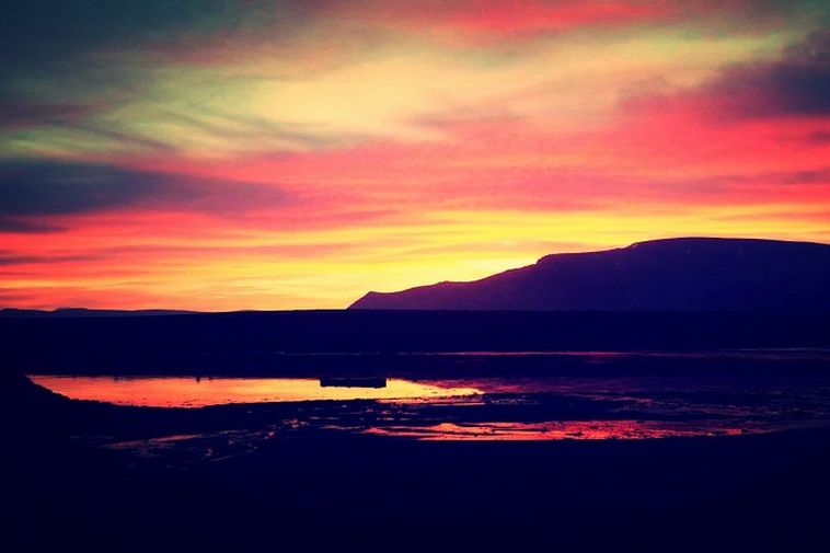 Esjan skartaði sínu fegursta.