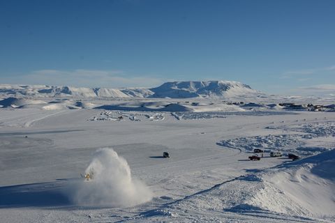 From filming on location in North Iceland.