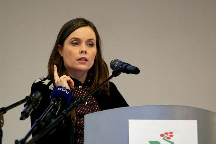 Katrín Jakobsdóttir, leader of the Left-Greens.
