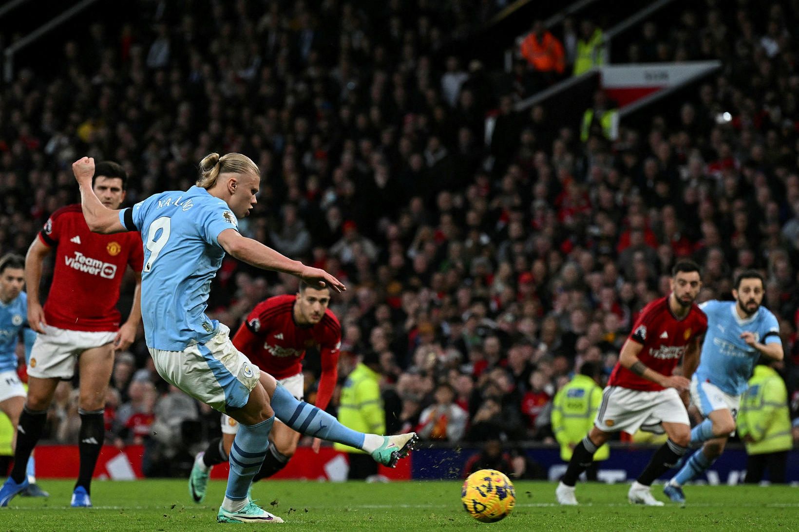 Man. United – Man. City, staðan er 0:1