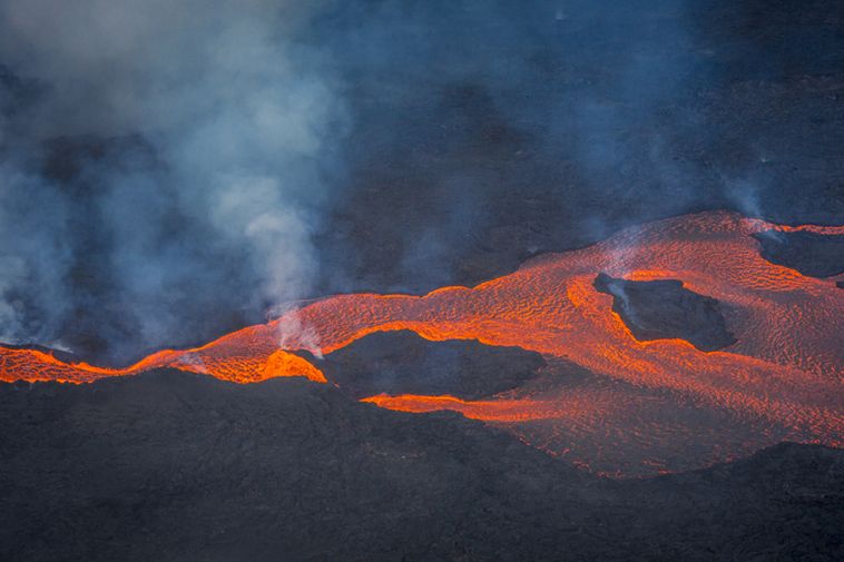 Rivers of lava at Holuhraun yesterday